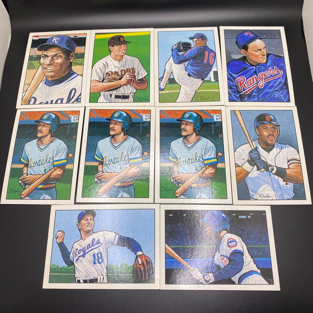 Bowman Baseball Trading Cards/Reproduction of Paintings by Craig Pursley